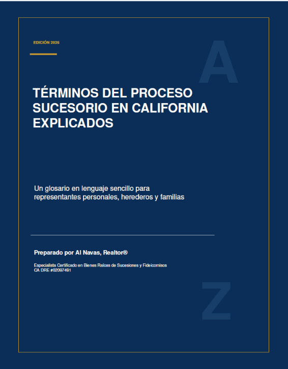 Portada de Términos del Proceso Sucesorio en California Explicados